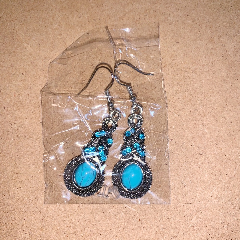 Turquoise Dangly Earrings
